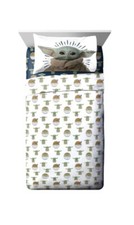 Star Wars The Mandalorian Baby Yoda 3 Piece Twin Bedding Sheet Set Pillowcase