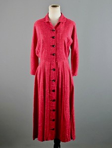 50s button up dress