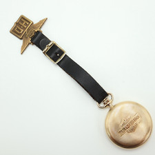 Harley Davidson Limited Edition Brass Pocket Watch Swiss Made PARTS or REPAIR