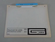 Gutbrod Turbo Lawnmower Parts Catalog / Parts List - JET 135 RA