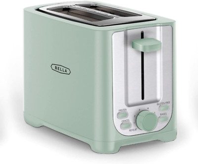 2 Slice Toaster with Auto Shut off - Extra Wide Slots & Removable Crumb Tray and