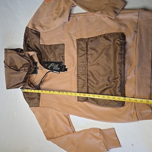 Reason Brand Clothing Men’s Hoodie Sweatshirt Sweater Sz XLrg Brown - 第 5/7 張圖片