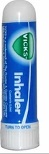 2 x .5ml Vicks Inhaler Allergy Cold Nasal Blocked Nose Relief Congestion