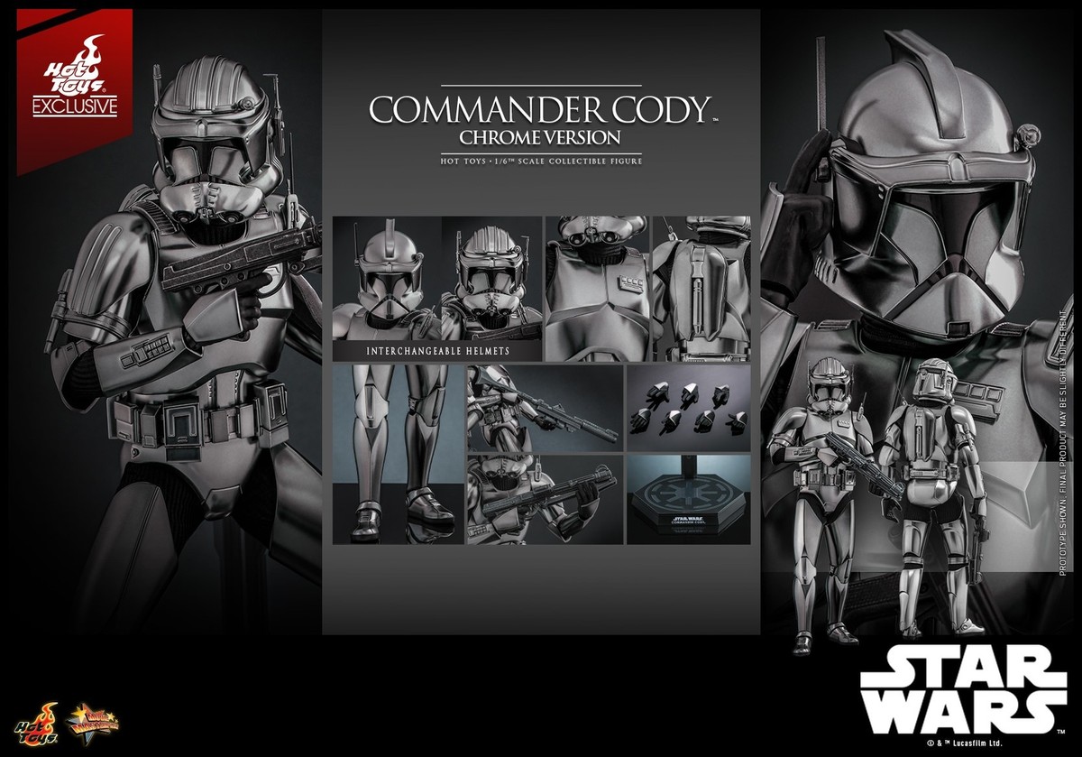 Star Wars Commander Cody Chrome Version 1/6 Hot Toys