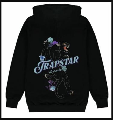 NEW MENS BOYS GENUINE TRAPSTAR LIMITED ED ITS A SECRET PANTHER HOODIE BLACK  SZ L | eBay