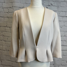 Phase Eight Womens Jacket Oyster Stone Cream Mother Of - Wedding Occasion Uk 18