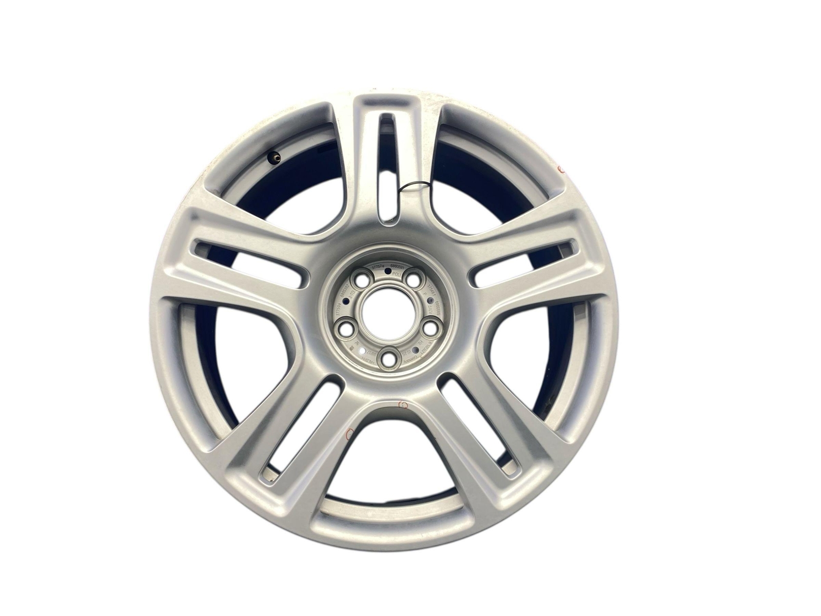 2009-2014 ROLLS ROYCE GHOST 21X8.5 FIVE DOUBLE SPOKE WHEEL RIM SILVER OEM