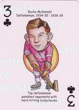 2017 Detroit Red Wings Heroes Playing Card #3 Bucko McDonald