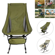 Portable Folding Backpacking Camping Chair w/ Storage Bag Outdoor Hiking Travel