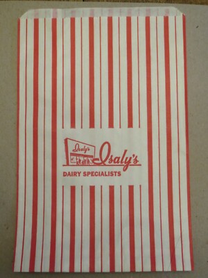 Vintage ISALY'S DAIRY SPECIALISTS BAG (Nice shape!)