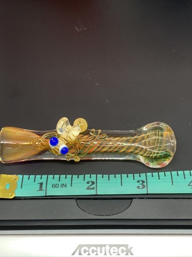 ANIMAL GLASS PIPA CHILLUM HEAVY 1 HITTER BOWL DUGOUT SMOKE BEE USA QUALITY BLOWN - Picture 3 of 12