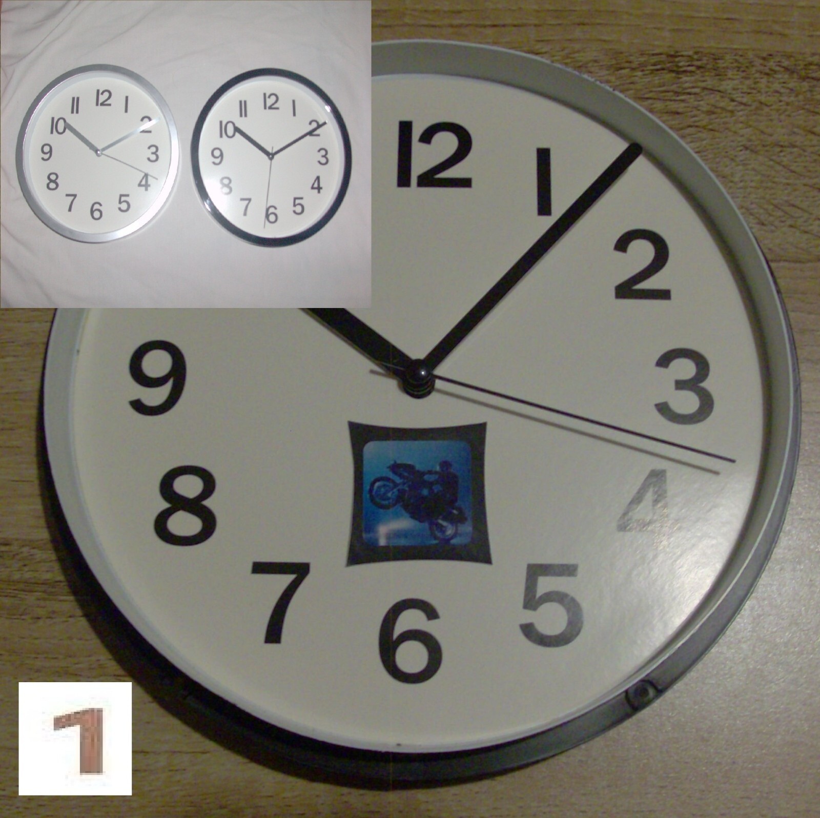 Horloge Tonnerre Mécanique silencieuse grand cadran lisible