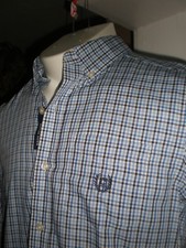 CHAPS RALPH LAUREN POLO L/S MULTI-CHECKED DRESS SHIRT SZ: S NWT