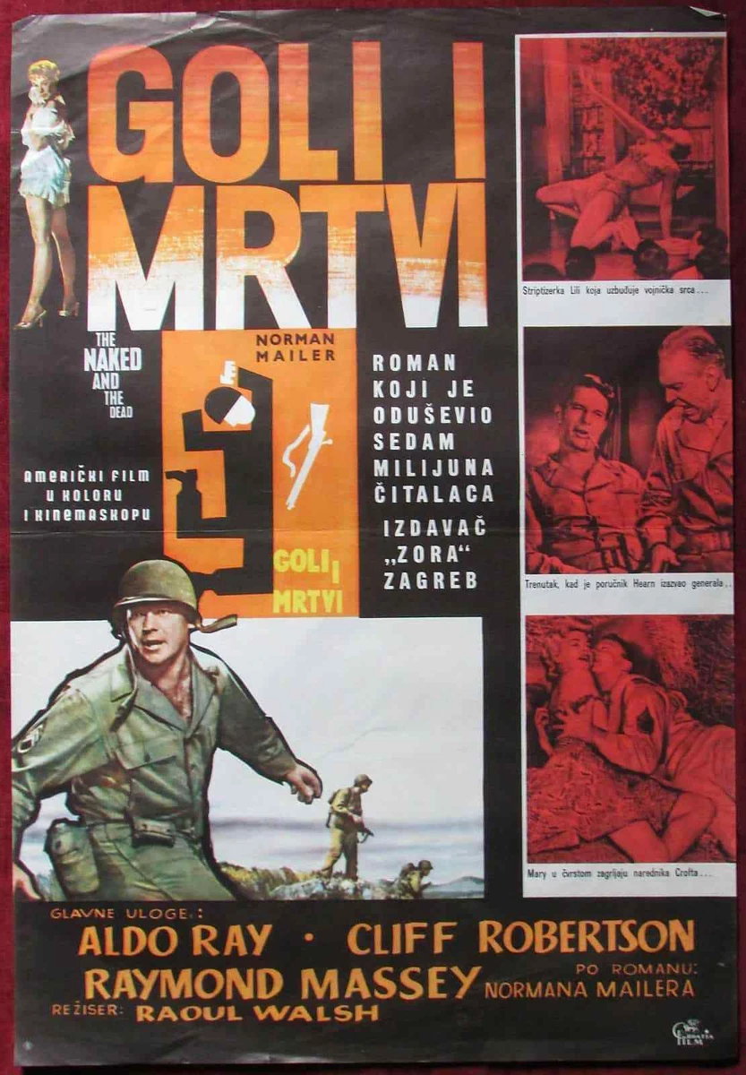 1958 Original Vintage Movie Poster Naked Dead Walsh Aldo Ray Cliff  Robertson YU | eBay