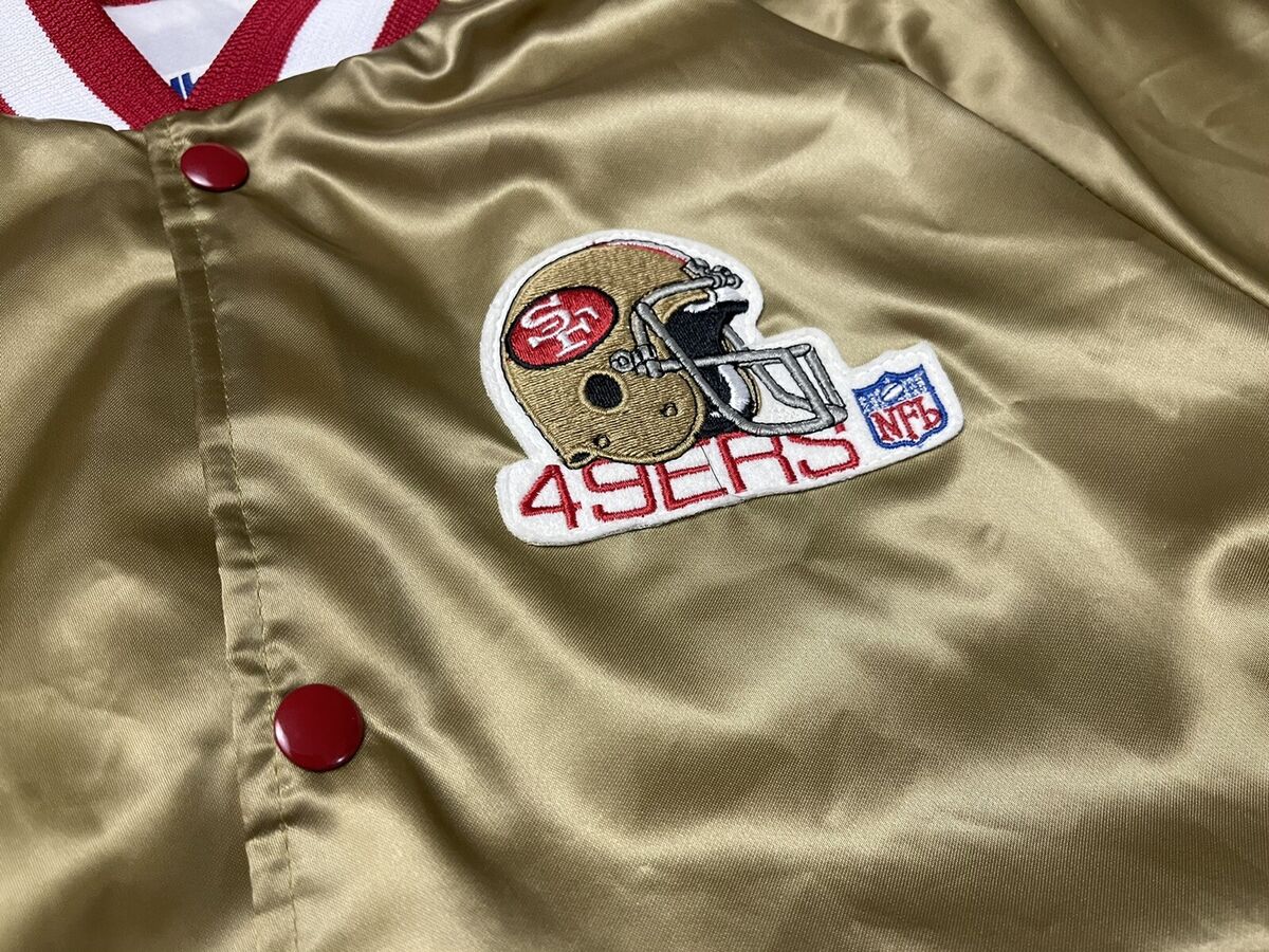 NEW Vintage Chalk Line Gold San Francisco 49ers Satin Jacket NEW Vintage Chalk Line Gold San Francisco 49ers Satin Jacket