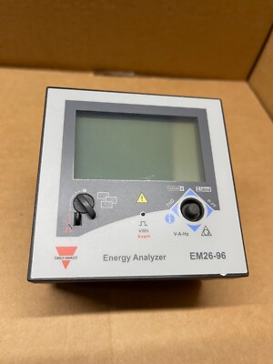 Carlo Gavazzi EM26-96 Energy Meter, 120/208V.  EM26-96.AV6.3.H.I3.S1.XX