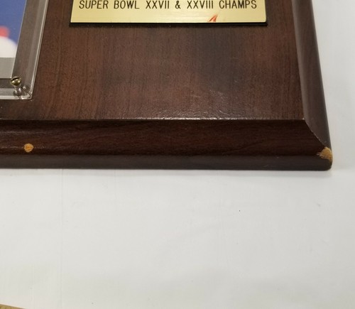 Dallas Cowboys The Team of the 90’s Plaque Aikman, Smith, Irvin Fleer Ultra '91 - Picture 10 of 12