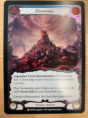 Doomsday (MON189) First Edition Cold Foil (Monarch) Flesh and Blood