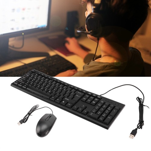 CMK858 USB Keyboard And Mouse Set 104 Keys Computer Keyboard 1600DPI Mouse For - Picture 3 of 24