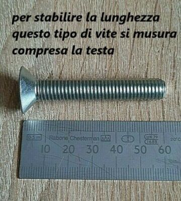 Viti A Testa Svasata M10x50mm - Acciaio Inox A2, 20 Pezzi, Filettatura Completa - Foto 9