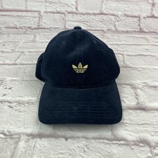 Adidas Originals Hat Cap Strap Back Navy Gold Trefoil Embroidered Dad Hat