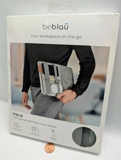 BEBLAU.Inner FOLD.2 in 1 Portable Desktop Organizer.Mac/Laptop/Backpack - Gray