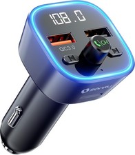Bluetooth 5.3 FM Transmitter Car Adapter, Wireless Radio Adapter, Wireless FM...