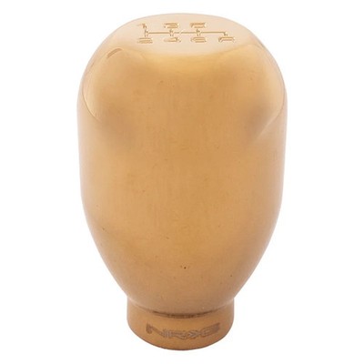 SK-100C/GD-W6N Manual Type-R Weighted 6-Speed Pattern Chrome Gold Shift Knob