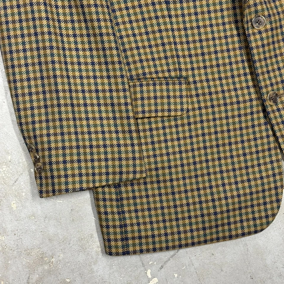 Baumler Wool Blazer Check Sport Coat Multicolor 42R - Image 4 of 4