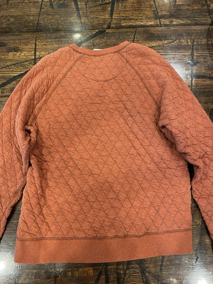 Ambos Tommy Bahama Mujer Polar Acolchado Borgoña Pullover Cuello Redondo Sudadera L Foto 2 de 4