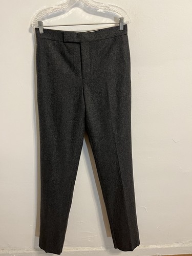 Pantalon Brooks Brothers noir gris polaire 100% laine BB1 30x38 Thom Browne neuf avec étiquette - Photo 3/7