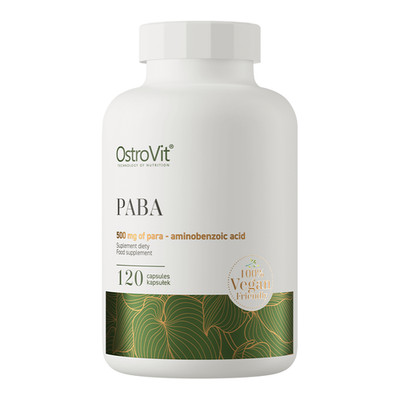 OstroVit PABA VEGE 120 Kapseln 500mg Vitamin B10 Para Aminobenzoesaeure EU Vegan