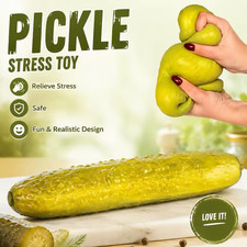 Funny Cucumber Squishy Stress Relief Toy Soft Slow Rising Squeeze Fidget Novelty