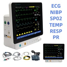 12.1 inch Vital Signs Medical Patient Monitor Multi-parameter ECG NIBP SP02 TEMP