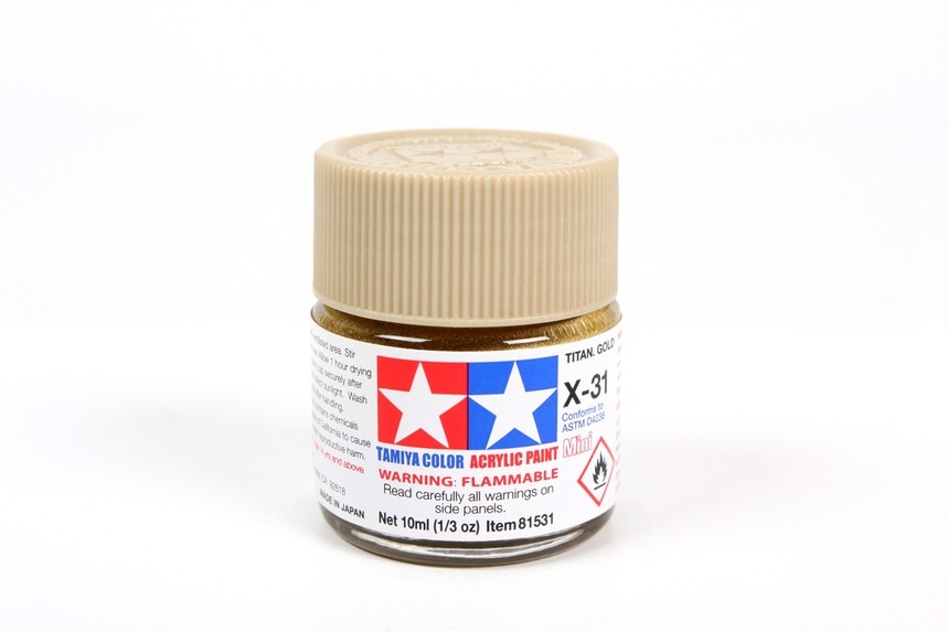 Tamiya X-31 Titan Gold  Acrylic Paint 10ml