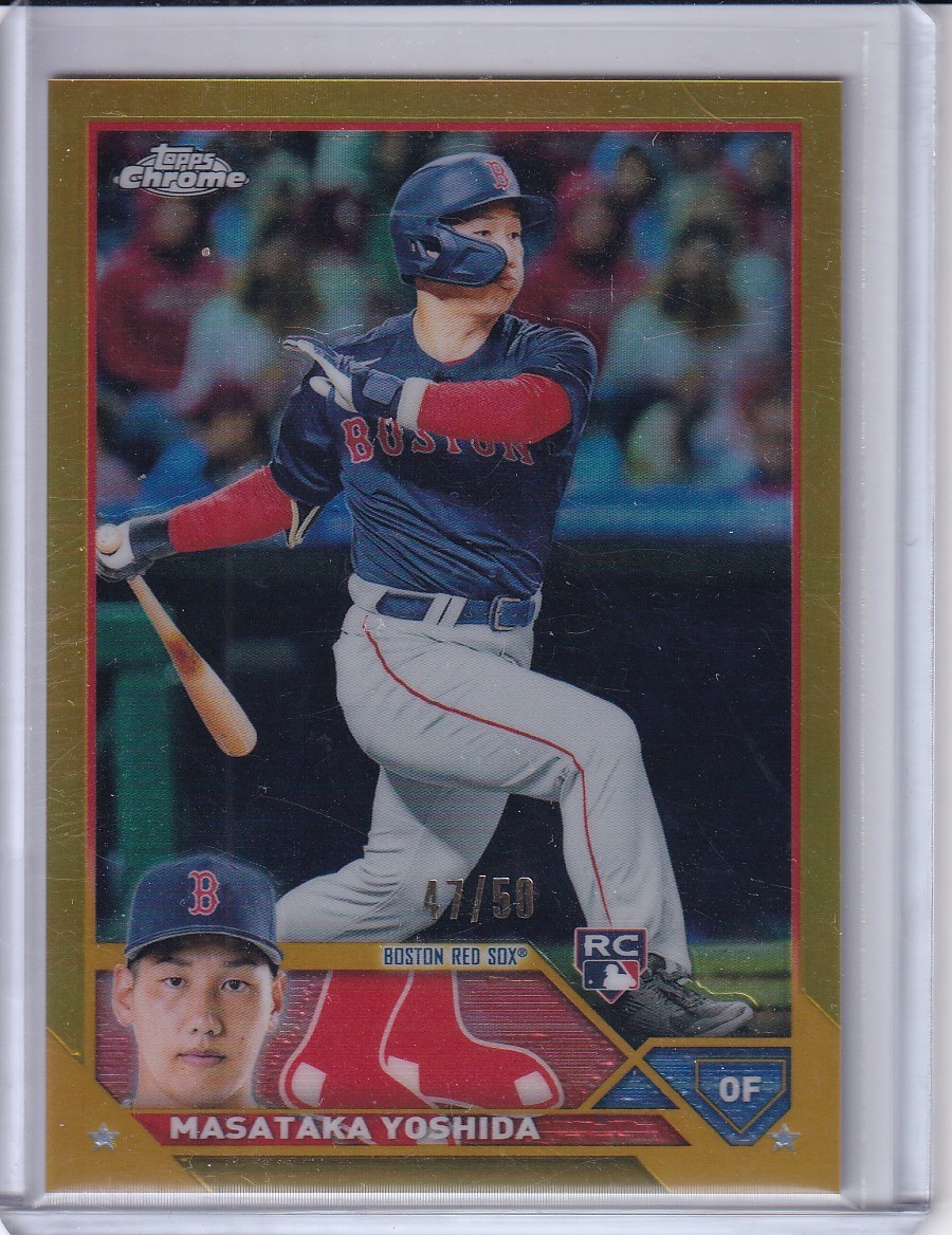 2023 Topps Chrome True Gold Refractor Masataka Yoshida - Red Sox #167 44/50
