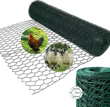 Green PVC Coated Hexagonal Chicken Wire Mesh 60cm x 25m – 50mm Hole 0.76 per metre