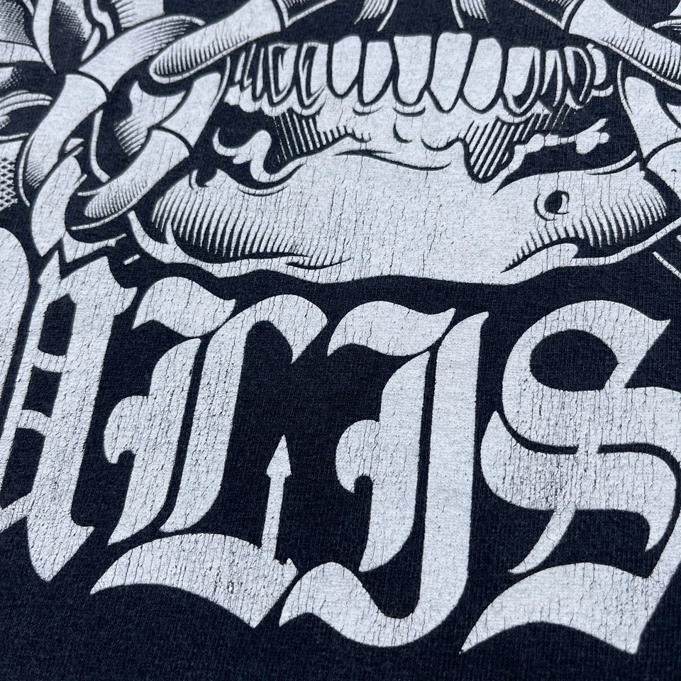 Camisa Mulisha de Metal para Hombres XL Negra Cadenas Calavera Grunge Patinador Manga Corta Foto 3 de 4