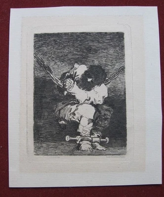 Francisco de Goya: Kleiner Gefangener 1790/Little Prisoner Print Aquatinta - Bild 1 von 4