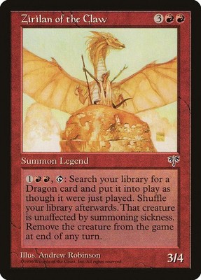 MTG Zirilan of the Claw  - Mirage #204