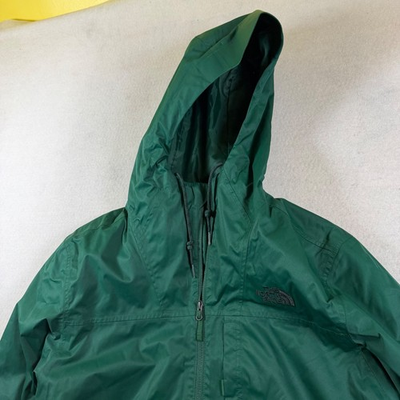 #ad The North Face Mens Large Forest Green Fleece Lined Hooded Windbreaker Jacket $50.00
