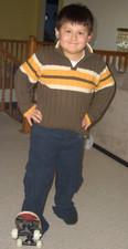 PLACE Brown Yellow Thicker Knitted Sweater 1/4 Zipped size 7/8