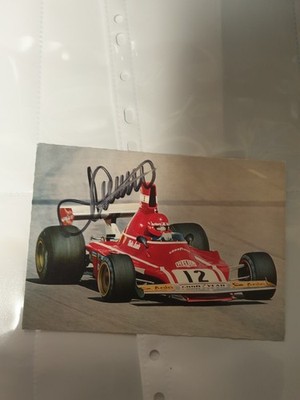 Stefan Johansson Karte auf Lauda AK10x15 Orginal Signiert 34