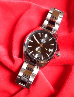 Armbanduhr Casio Edifice 100 Edelstahl schwarz