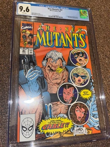 New Mutants 87 (1990), 1st Appearance of Cable, CGC Graded 9.6