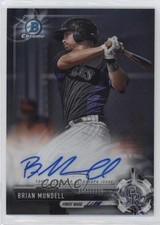 2017 Bowman Chrome Prospect Brian Mundell #CPA-BM Auto 9x7