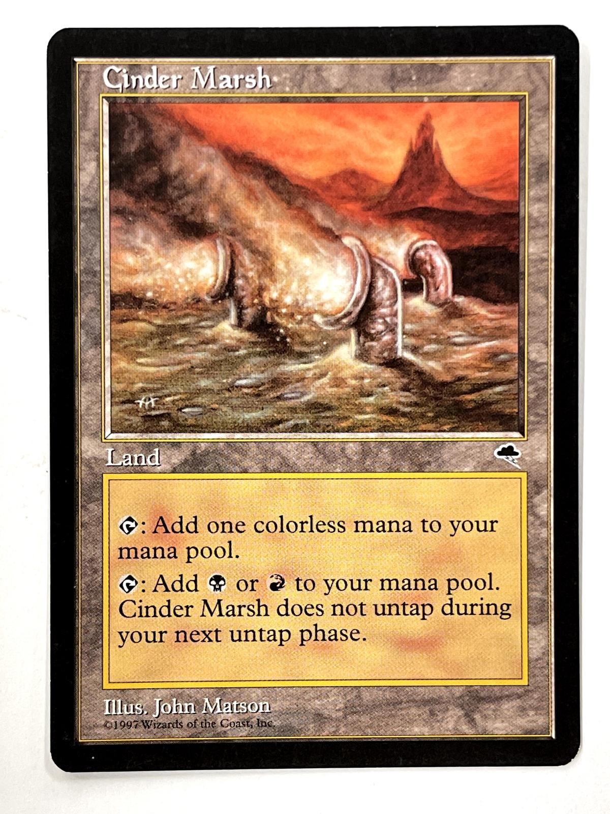 Cinder Marsh 317 Uncommon Tempest Magic: The Gathering NM