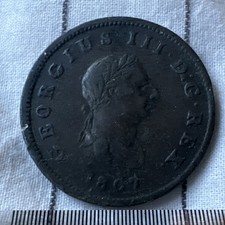 1807 Great Britain Early Milled Penny George III Britannia BN 
