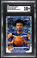 2023-24Topps Chrome Jaylen Clark Rookie Speckle Refractor /299 SGC 10 GEM MINT