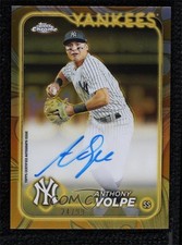 2024 Topps Gilded Collection Chrome Gold 24/99 Anthony Volpe #CGA-AV Auto 11o2